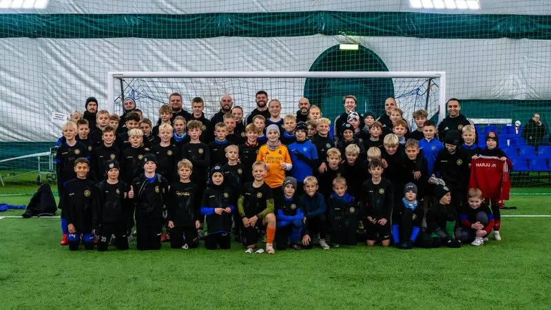 Matico Football camp group photo